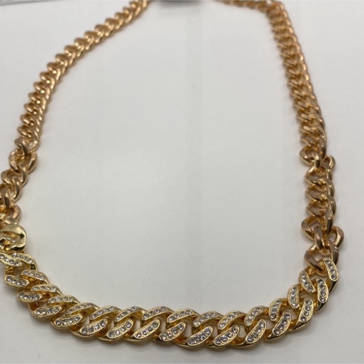 Elegant Gold Plated Chain Necklace 24 Inch Unisex